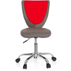 KIDDY COMFORT - Kinderdrehstuhl Grau/Rot