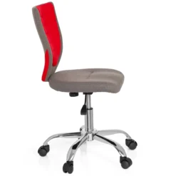 KIDDY COMFORT - Kinderdrehstuhl Grau/Rot