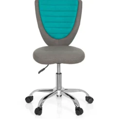 KIDDY COMFORT - Kinderdrehstuhl Grau/Türkis