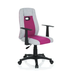 KIDDY EXTRA - Kinderdrehstuhl Grau/Pink