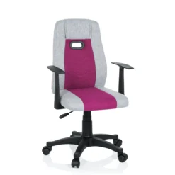 KIDDY EXTRA - Kinderdrehstuhl Grau/Pink