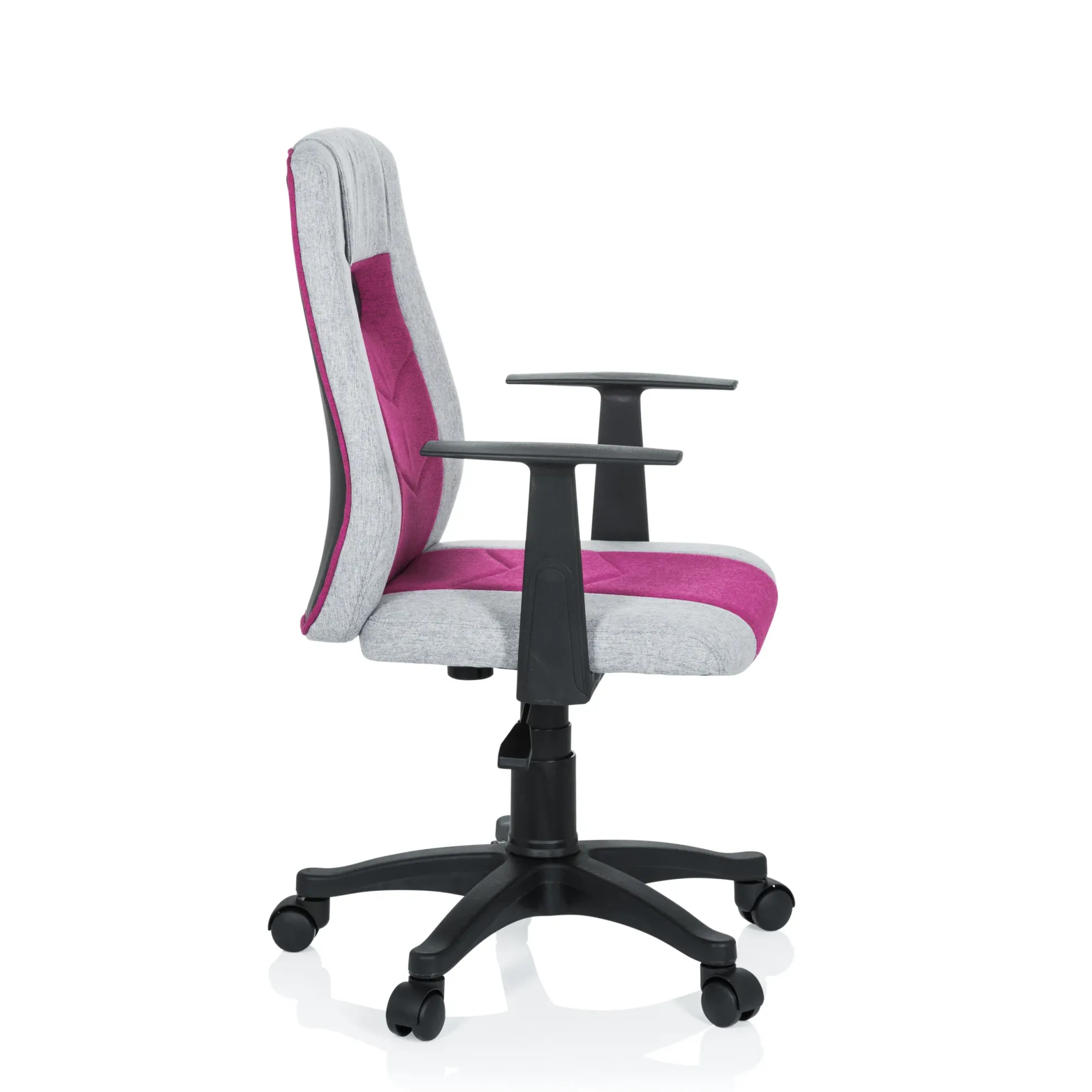 KIDDY EXTRA - Kinderdrehstuhl Grau/Pink