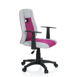 KIDDY EXTRA - Kinderdrehstuhl Grau/Pink