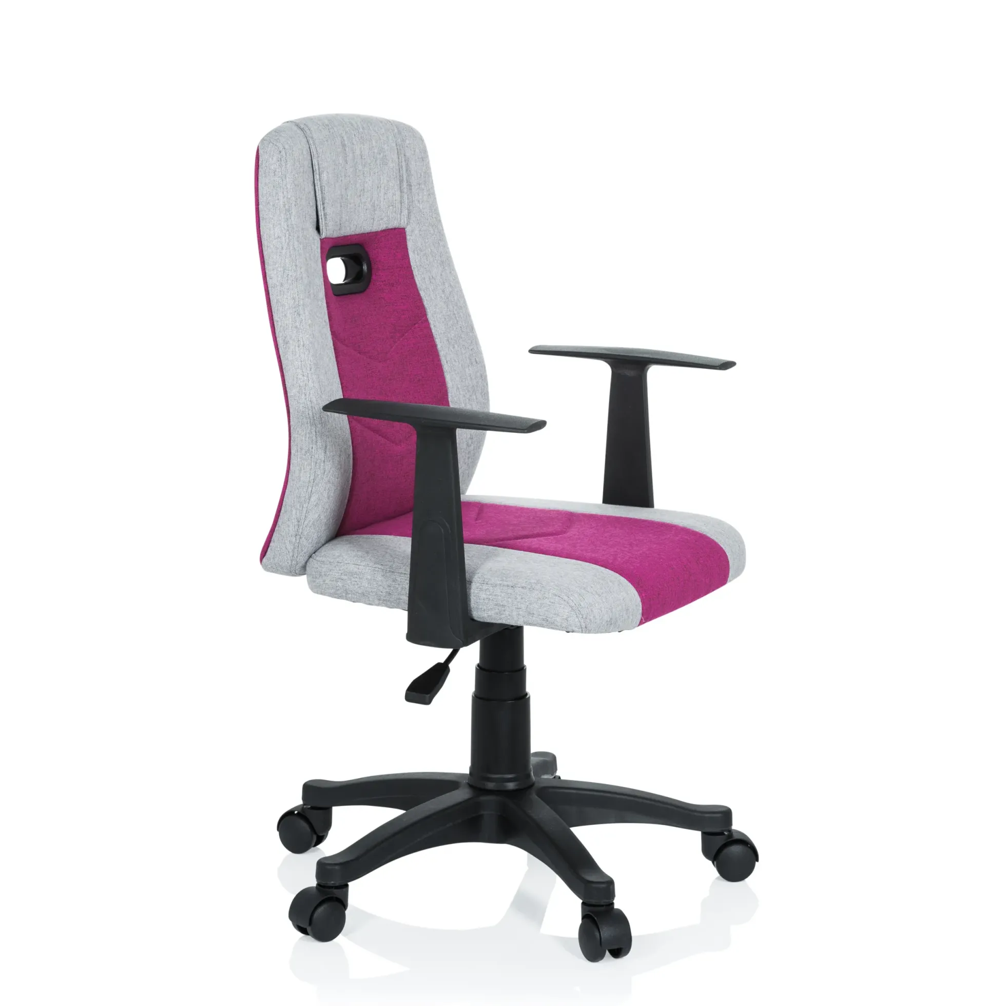KIDDY EXTRA - Kinderdrehstuhl Grau/Pink