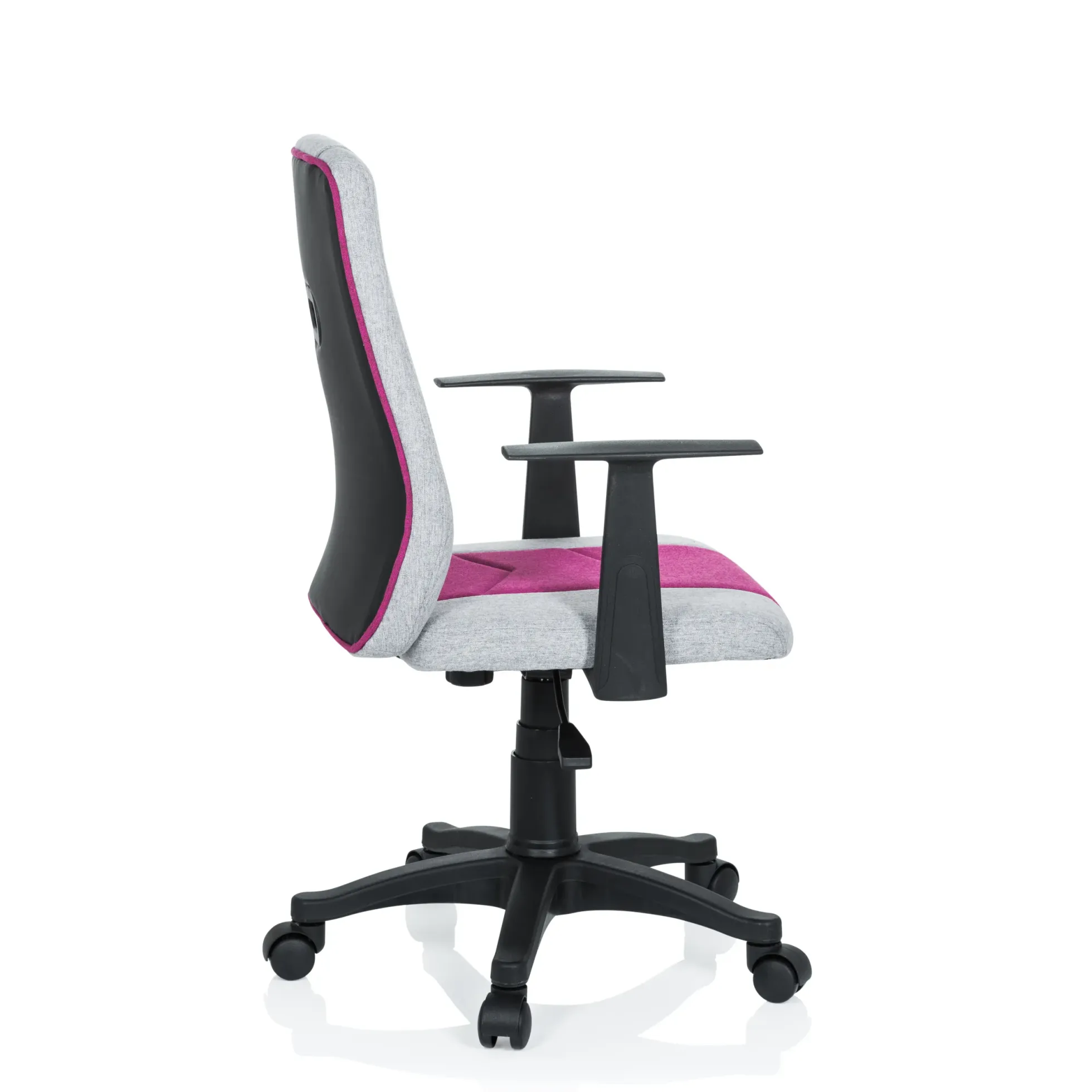 KIDDY EXTRA - Kinderdrehstuhl Grau/Pink