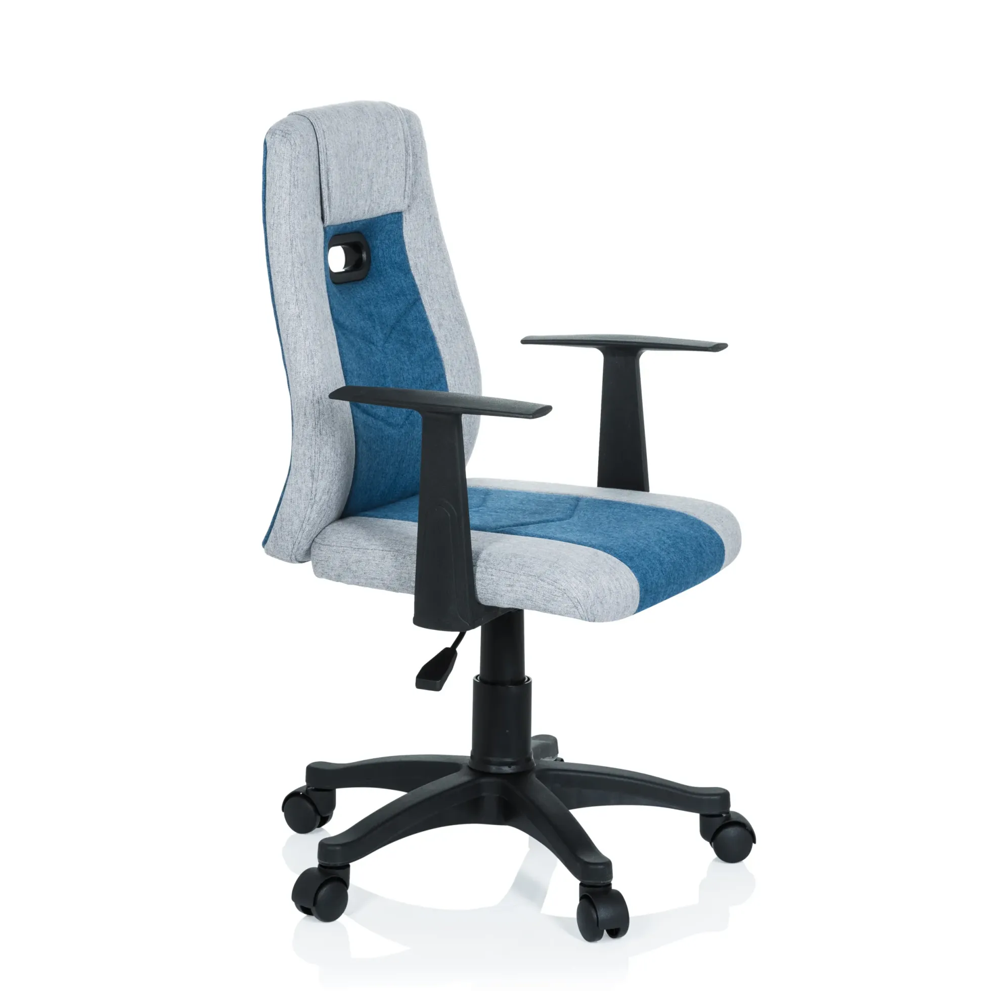 KIDDY EXTRA - Kinderdrehstuhl Grau/Blau