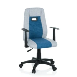 KIDDY EXTRA - Kinderdrehstuhl Grau/Blau