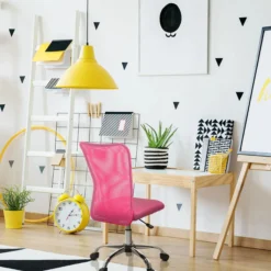 KIDDY NET I - Kinderdrehstuhl Rosa