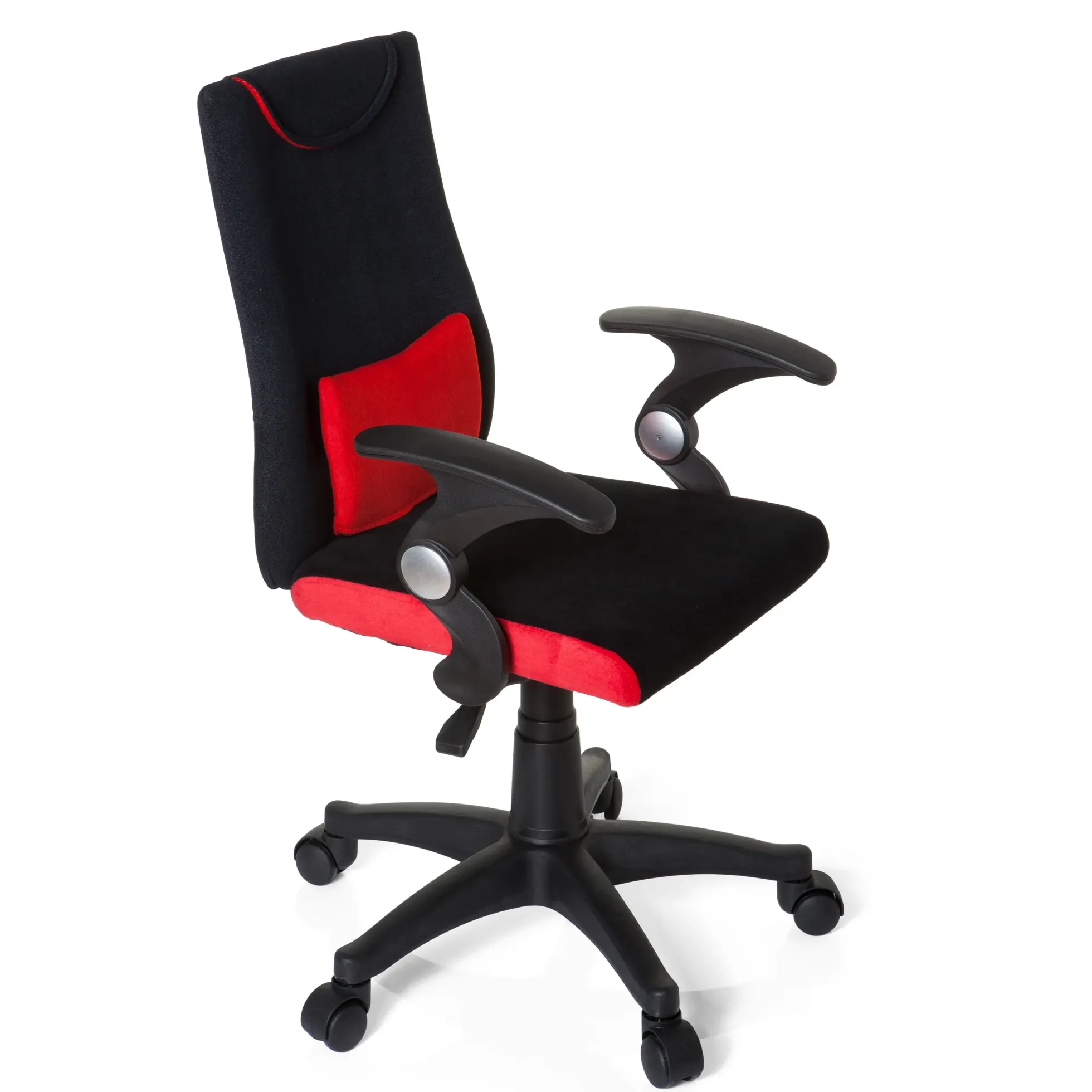 KIDDY PRO AL - Kinderdrehstuhl Schwarz/Rot