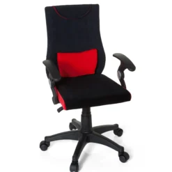 KIDDY PRO AL - Kinderdrehstuhl Schwarz/Rot