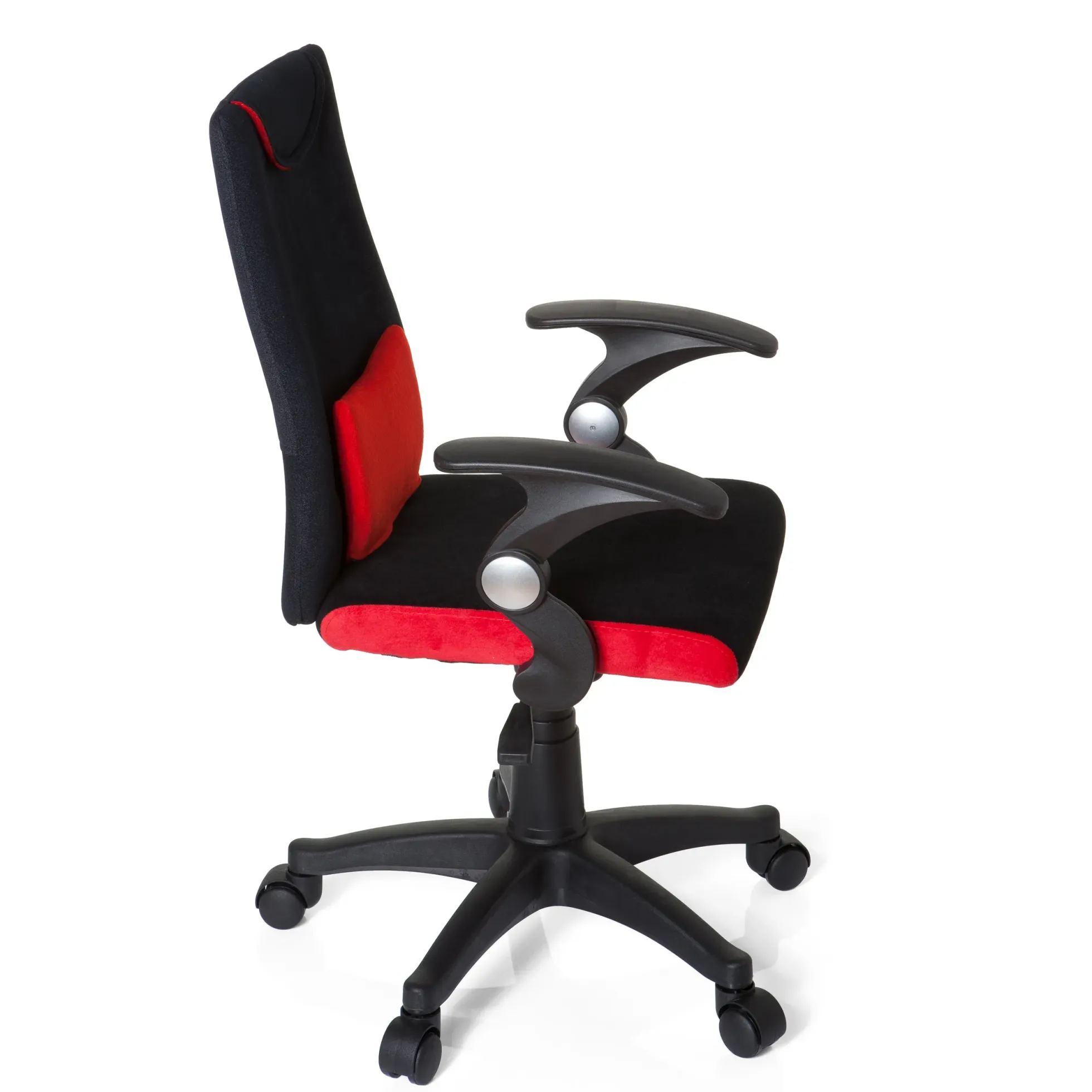 KIDDY PRO AL - Kinderdrehstuhl Schwarz/Rot