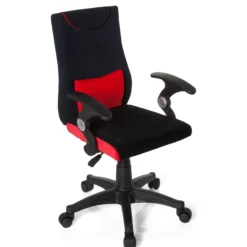 KIDDY PRO AL - Kinderdrehstuhl Schwarz/Rot