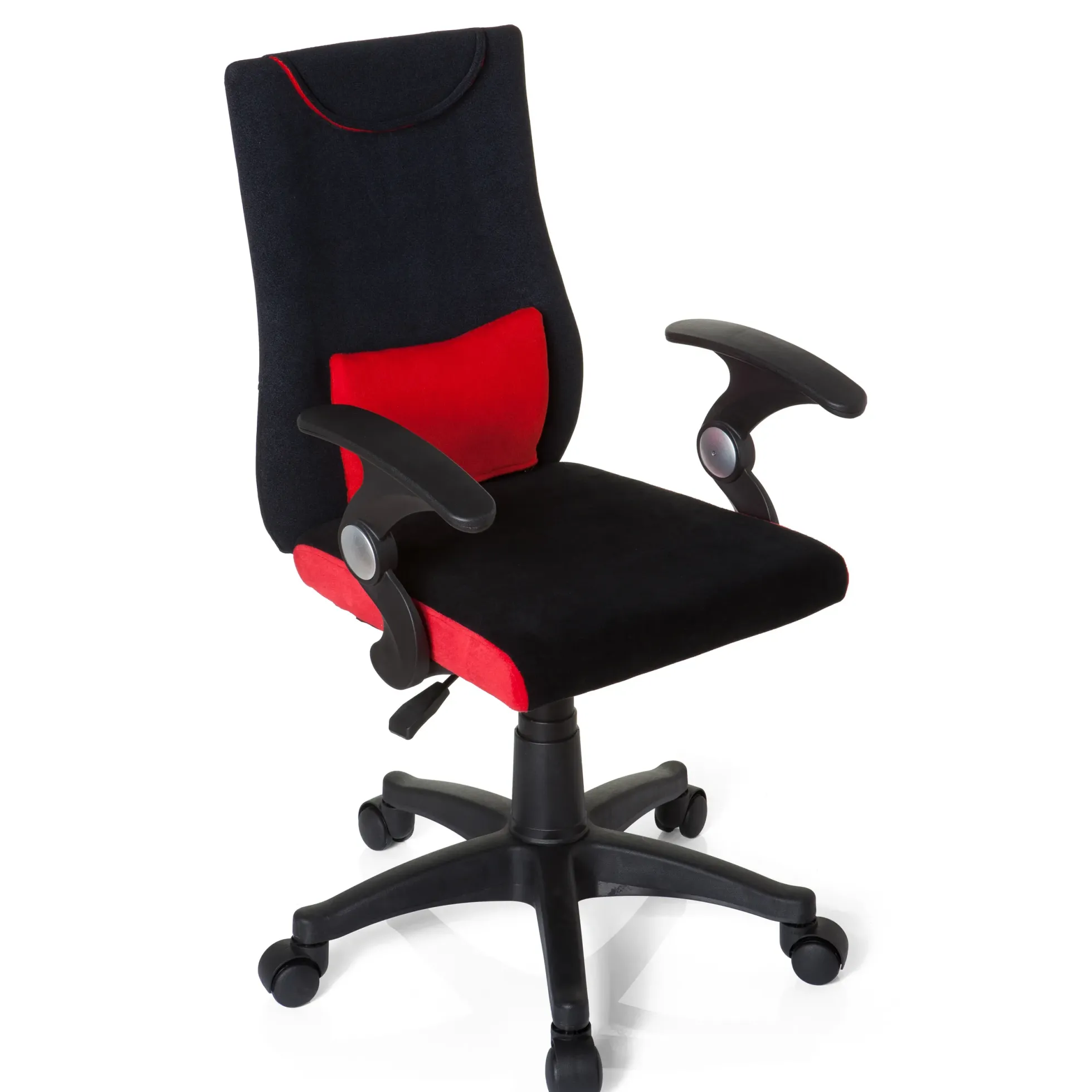 KIDDY PRO AL - Kinderdrehstuhl Schwarz/Rot