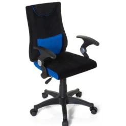 KIDDY PRO AL - Kinderdrehstuhl Schwarz/Blau