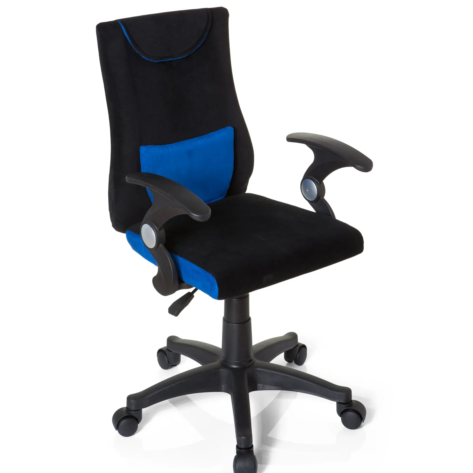 KIDDY PRO AL - Kinderdrehstuhl Schwarz/Blau