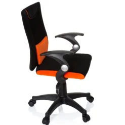 KIDDY PRO AL - Kinderdrehstuhl Schwarz/Orange
