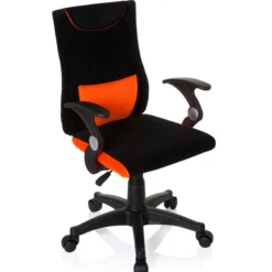 KIDDY PRO AL - Kinderdrehstuhl Schwarz/Orange
