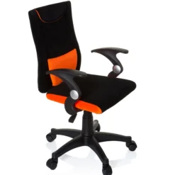 KIDDY PRO AL - Kinderdrehstuhl Schwarz/Orange