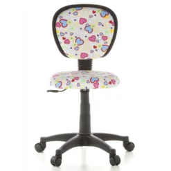 KIDDY TOP - Kinderdrehstuhl Motiv Flowers & Hearts