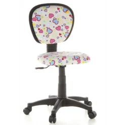 KIDDY TOP - Kinderdrehstuhl Motiv Flowers & Hearts