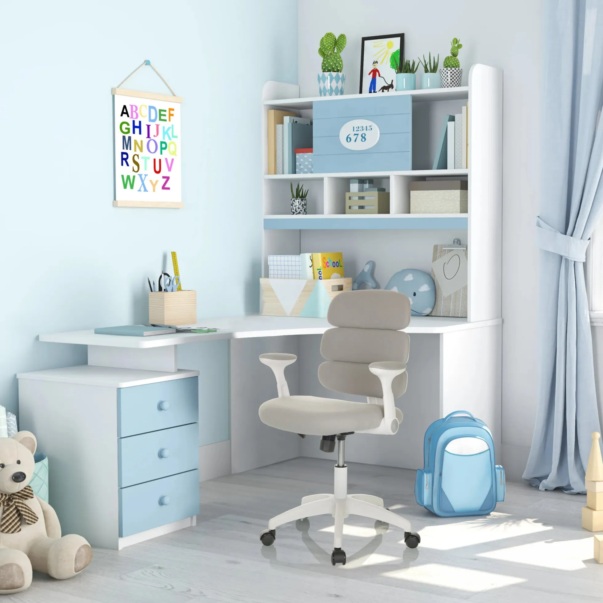 KID ERGOLINO W - Kinderdrehstuhl Grau