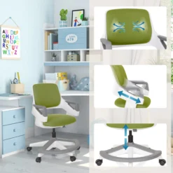 KID FLEX - Kinderdrehstuhl Olivgrün