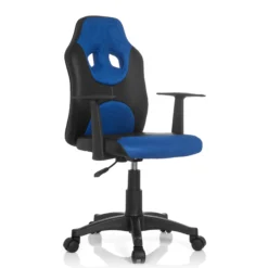 KID GAME AL - Kinderdrehstuhl Schwarz/Blau