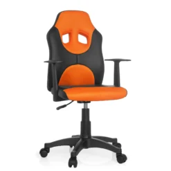 KID GAME AL - Kinderdrehstuhl Schwarz/Orange