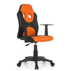 KID GAME AL - Kinderdrehstuhl Schwarz/Orange