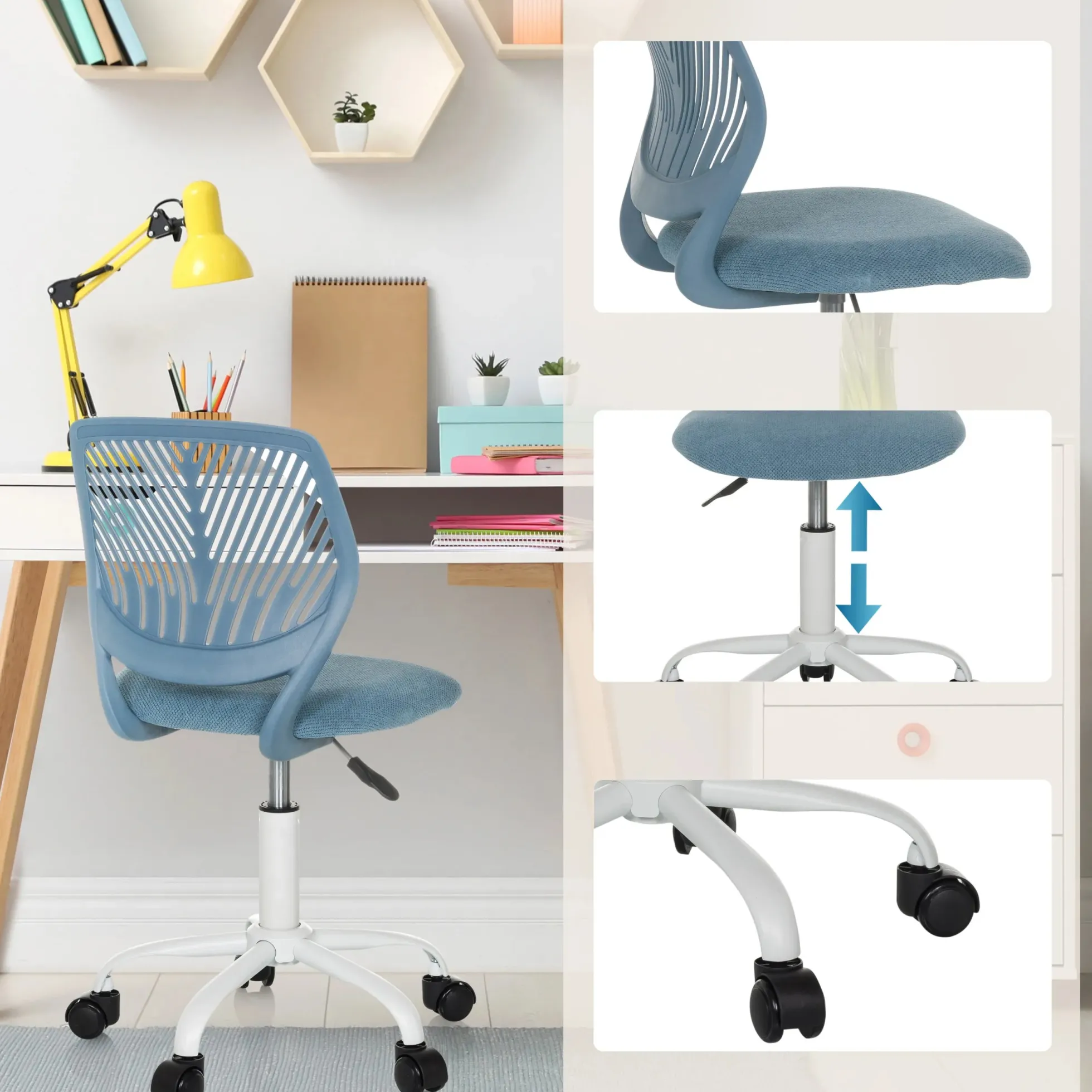 KID QW - Kinderdrehstuhl Blau