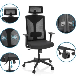 KODIAK - Profi Bürostuhl Schwarz