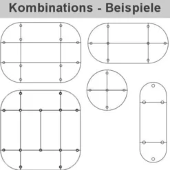 KONTOR STFK1 C | Rundrohr – Stützfuß Chrom
