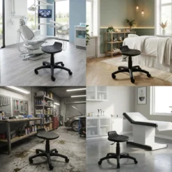 Labsto - Laborstuhl Schwarz