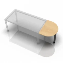 LA60 G / LA80 G / LA160 G Ansatztisch 60x80 Ahorn