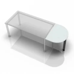 LA60 G / LA80 G / LA160 G Ansatztisch 60x80 Grau