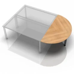LA60 G / LA80 G / LA160 G Ansatztisch 160x80 Nussbaum
