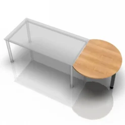 LA60 G / LA80 G / LA160 G Ansatztisch 80x100 Nussbaum