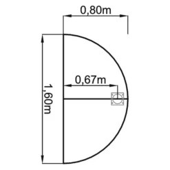 LA60 / LA80 / LA160 Ansatztisch 160x80 Buche