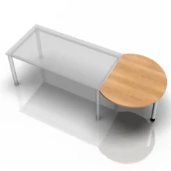 LA60 / LA80 / LA160 Ansatztisch 80x100 Nussbaum