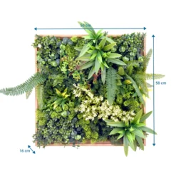 LEAFLUXE WALL 1 - Pflanzenmatte Grün