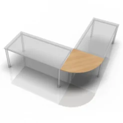 LE90 / LE91 Eckwinkel rund 80x80 Eiche