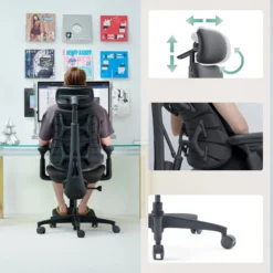 LiberNovo Omni Gen - High End Bürostuhl Dunkelgrau