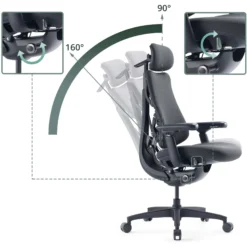 LiberNovo Omni Gen - High End Bürostuhl Dunkelgrau