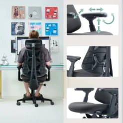 LiberNovo Omni Gen - High End Bürostuhl Dunkelgrau