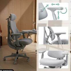 LiberNovo Omni - High End Bürostuhl Grau