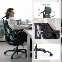 LiberNovo Omni Pro - High End Bürostuhl Dunkelgrau