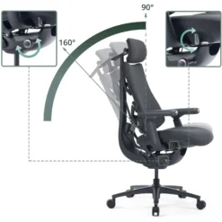 LiberNovo Omni Pro - High End Bürostuhl Dunkelgrau