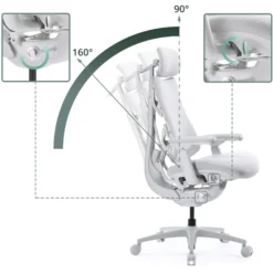 LiberNovo Omni Pro - High End Bürostuhl Weiß