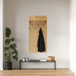 LINNO SPACE - Wandgarderobe Eiche/Schwarz