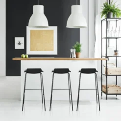 LONSO 10 - Barhocker Schwarz